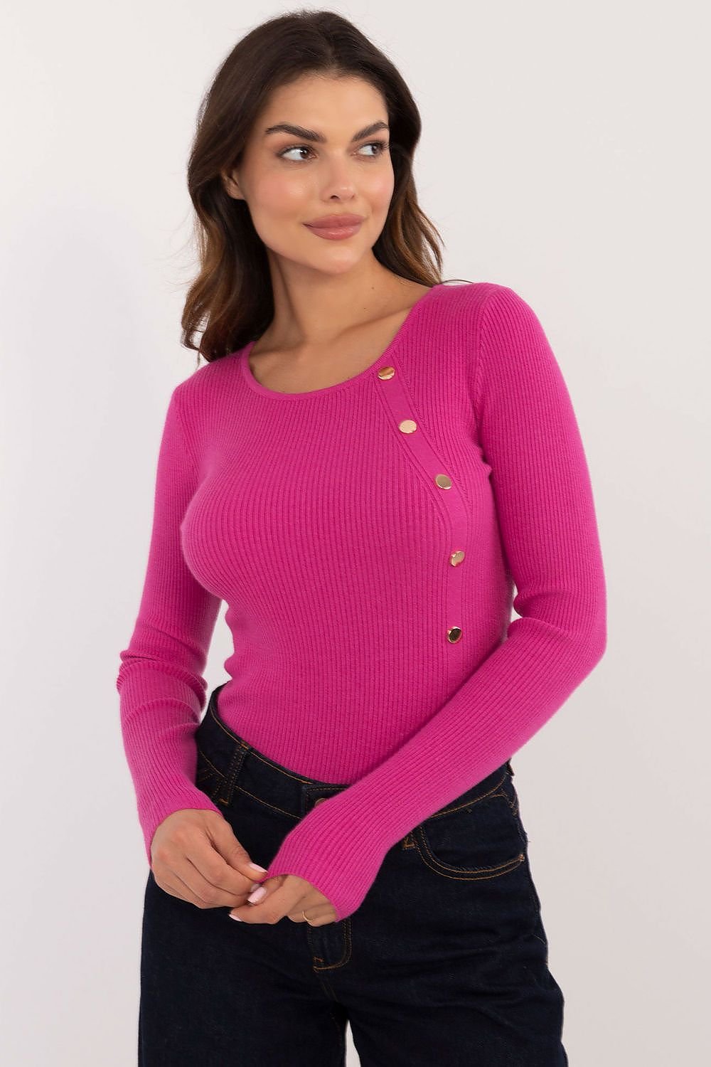 Jumper model 200325 AT - pink 3 / S/M