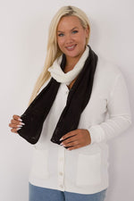 Shawl model 200860 AT - beige / one-size-fits-all