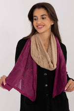 Shawl model 200860 AT - beige 2 / one-size-fits-all