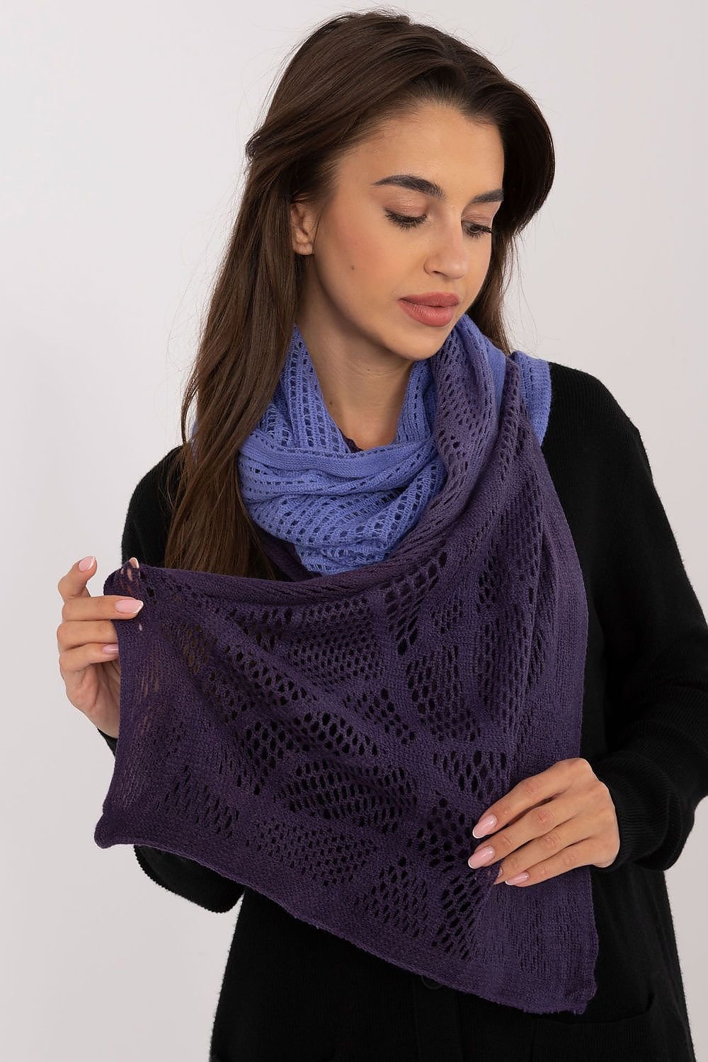 Shawl model 200860 AT - blue 2 / one-size-fits-all