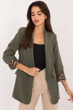 Jakke blazer for dame 200988 Italy Moda - green / one-size-fits-all - Frakker og jakker