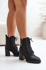 Heel boots model 201005 Step in style - black / 36