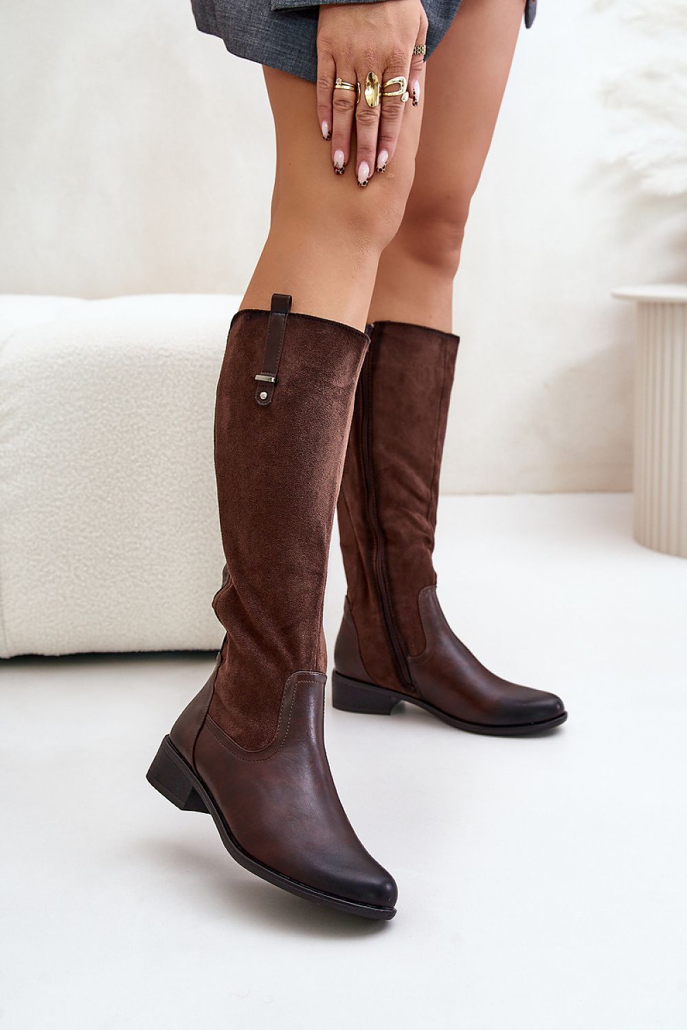 Thigh-Hight Boots model 201026 Step in style - brown / 36