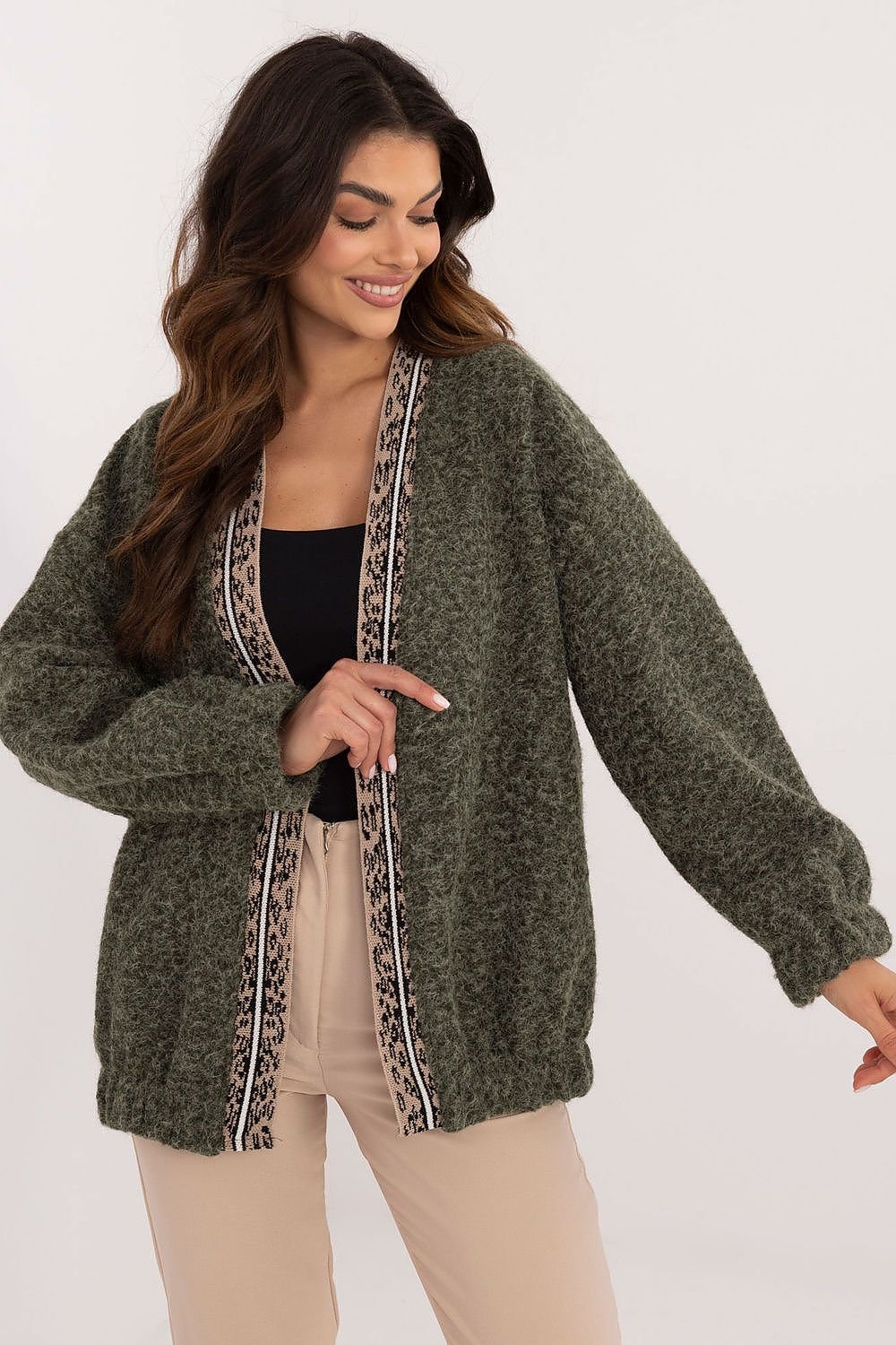 Cardigan model 201285 Italy Moda - green / one-size-fits-all