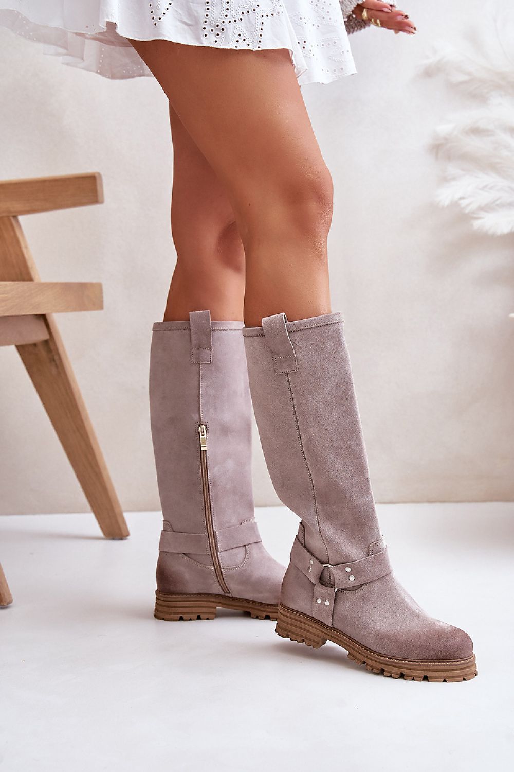 Thigh-Hight Boots model 201315 Step in style - beige 3 / 36