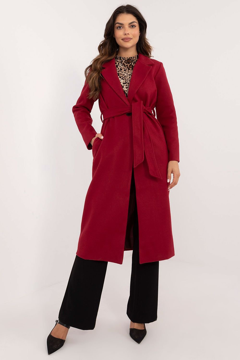 Coat model 190135 Och Bella - red / S