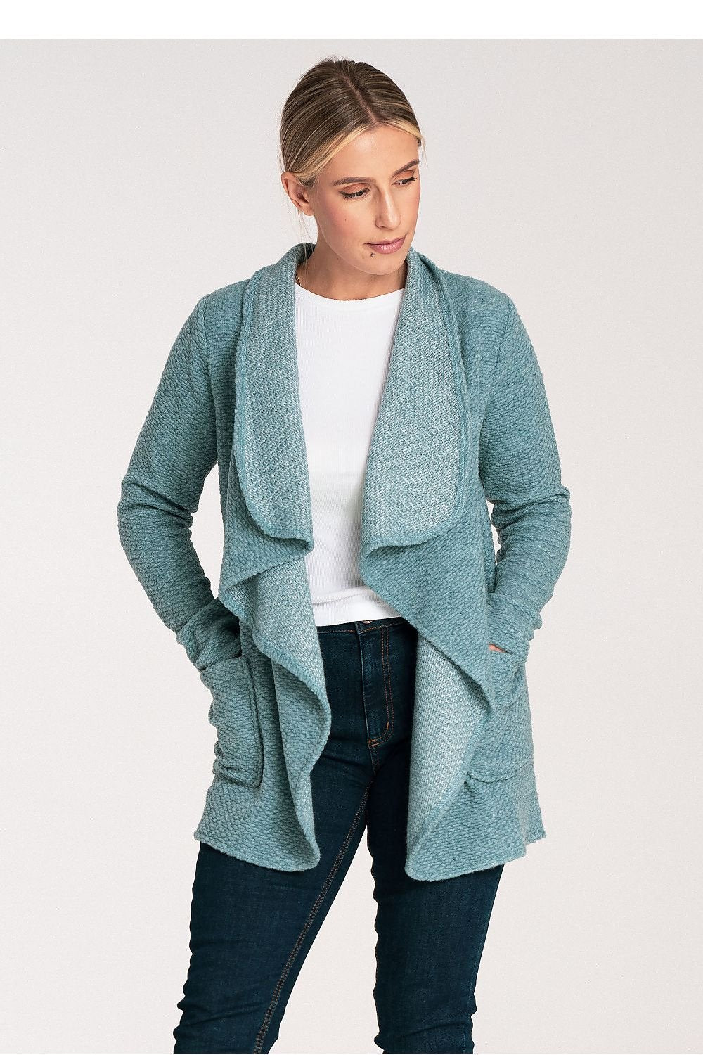 Cardigan model 201436 Figl - green / S