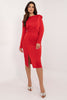 Unique Red Midi Dress 202419 Italy Moda