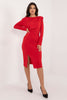 Pencil dress with shoulder pads 202536 Italy Moda