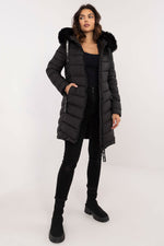 Jacket with Hood and Fur Collar 202558 Factory Price