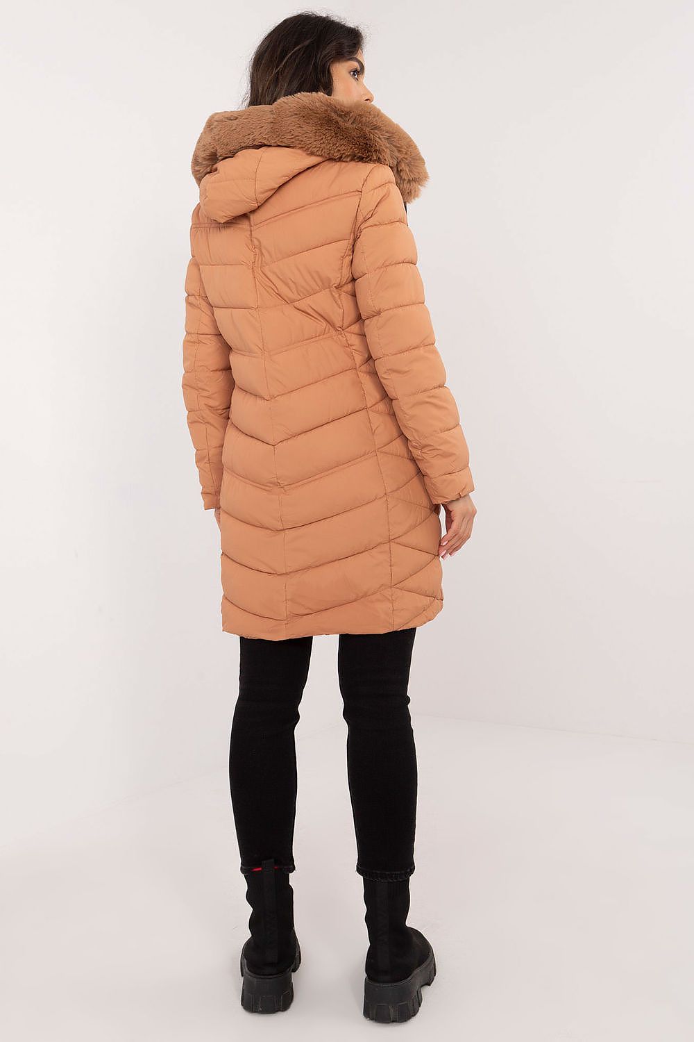 Jacket with Hood and Fur Collar 202558 Factory Price