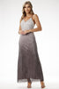 Strapless Sequin Maxi Festkjole - Ombre Effekt for Spesielle Anledninger