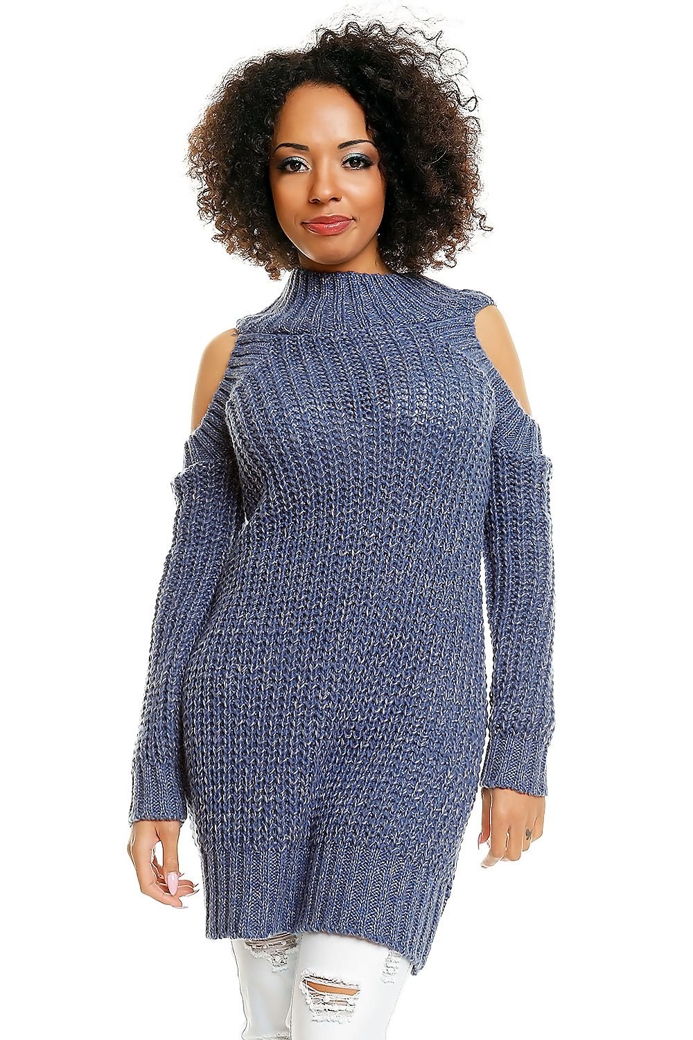 Hard-knitted jumper model 84347 PeeKaBoo - Trendyglobal 