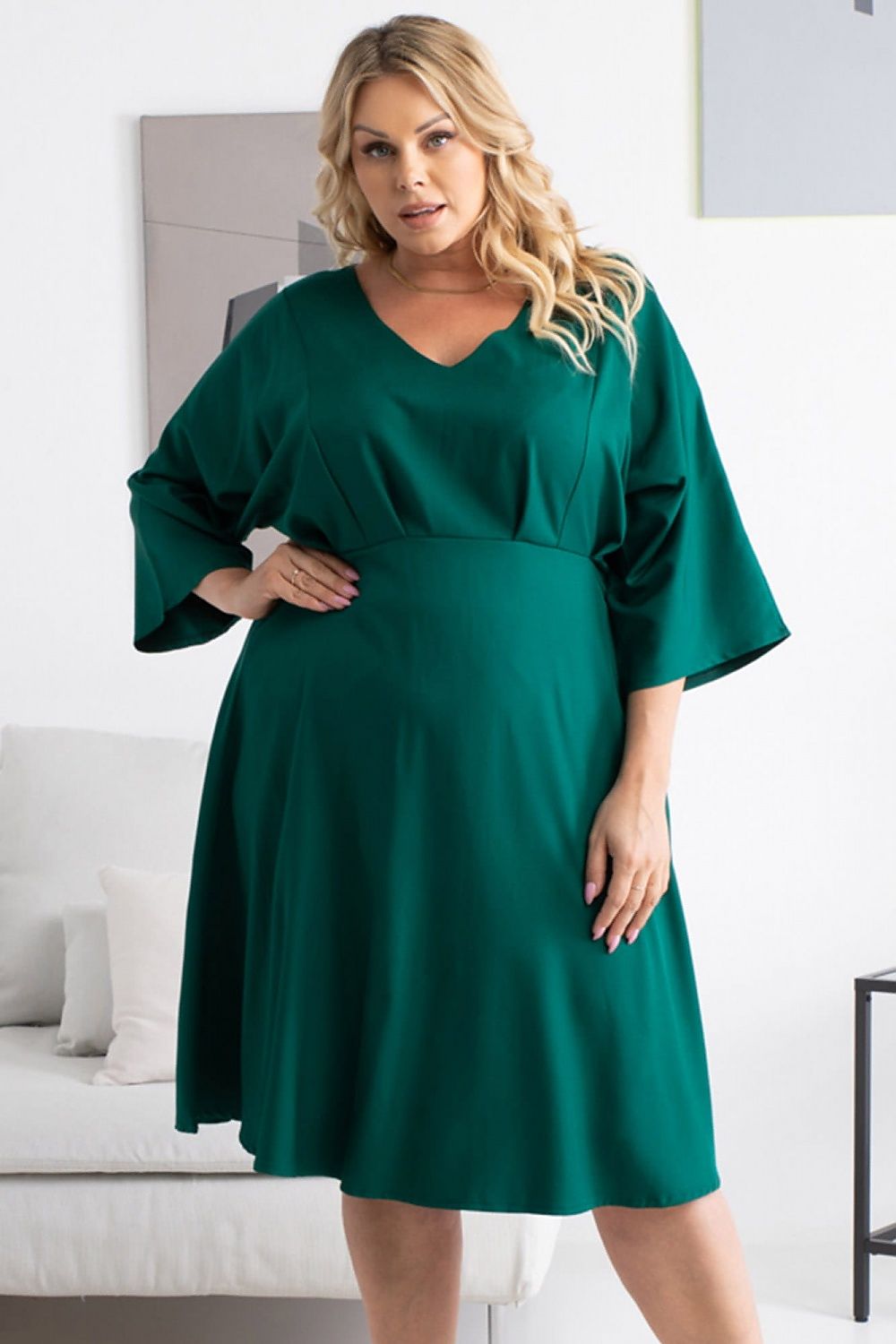 Plus size dress model 168958 Karko - Trendyglobal 