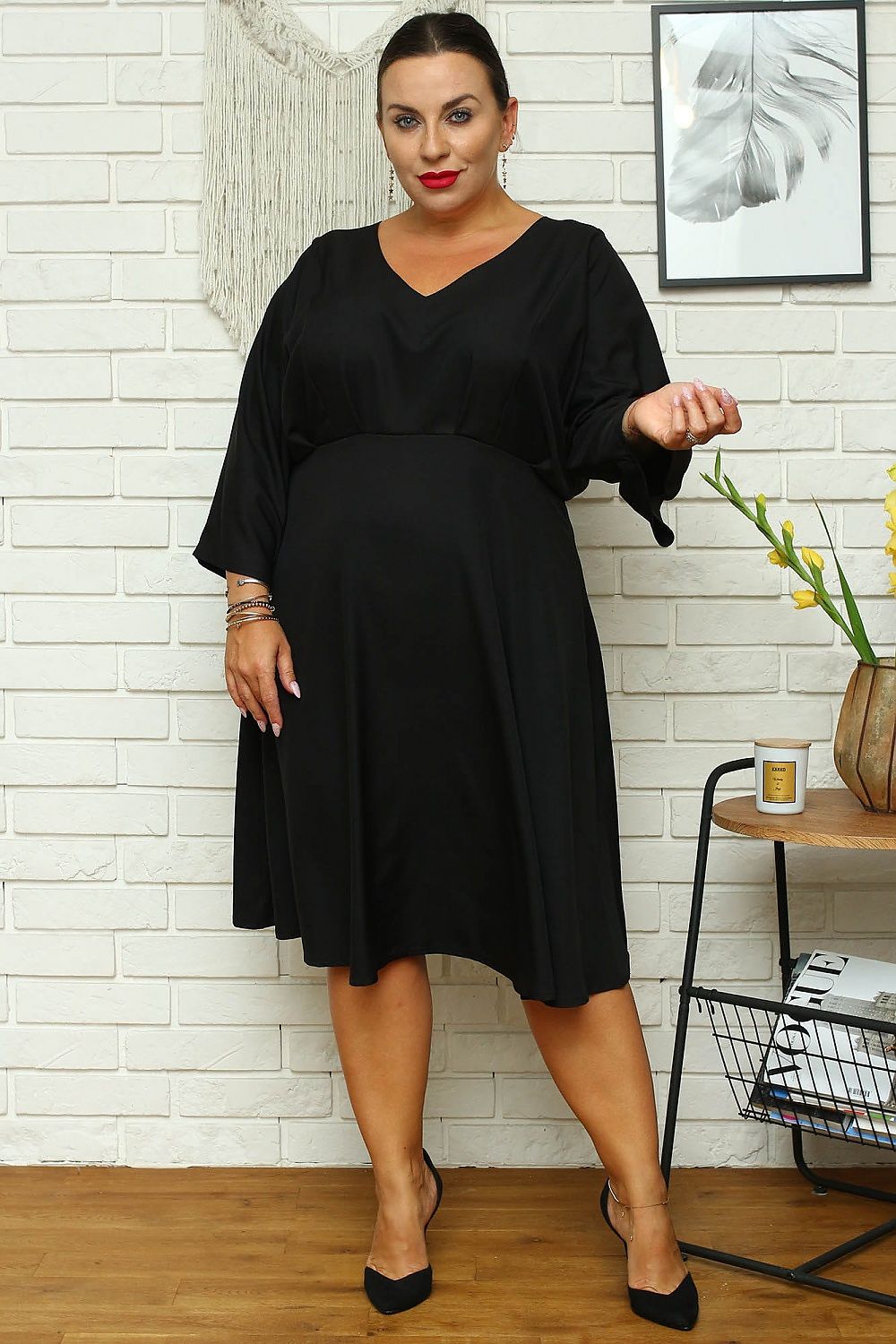 Plus size dress model 169252 Karko - Trendyglobal 