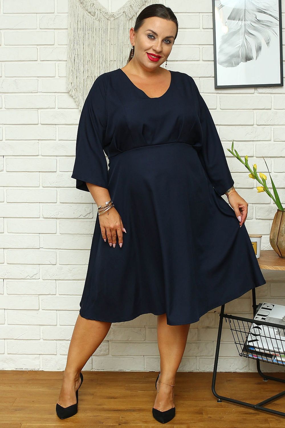 Plus size dress model 169252 Karko - Trendyglobal 