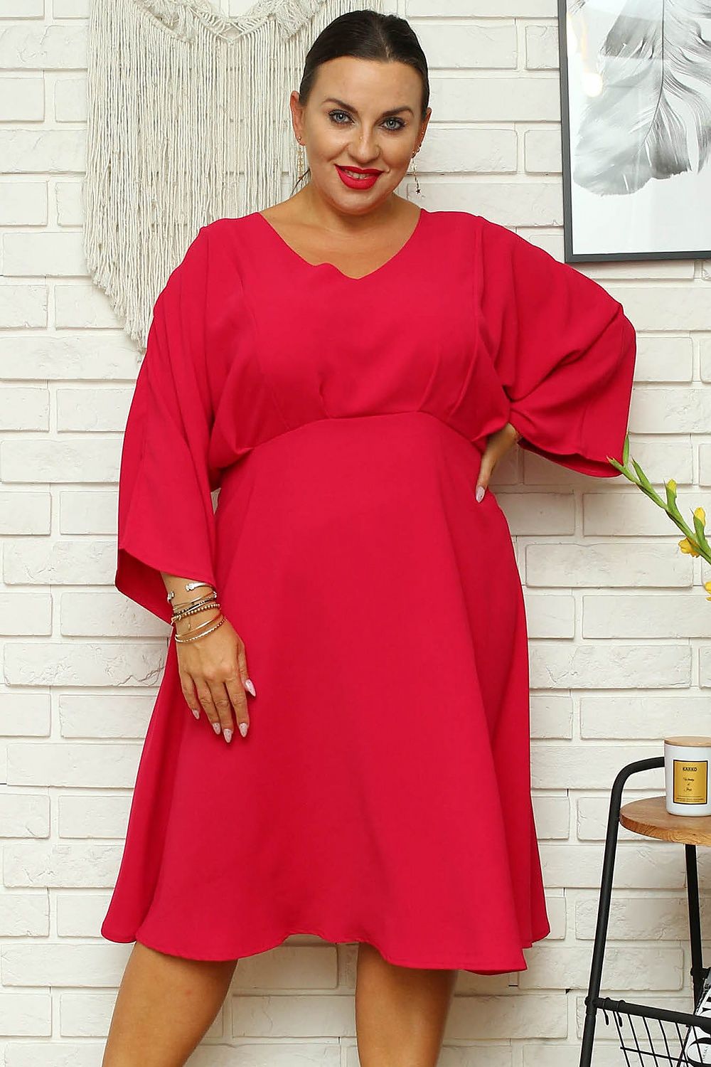 Plus size dress model 169252 Karko - Trendyglobal 