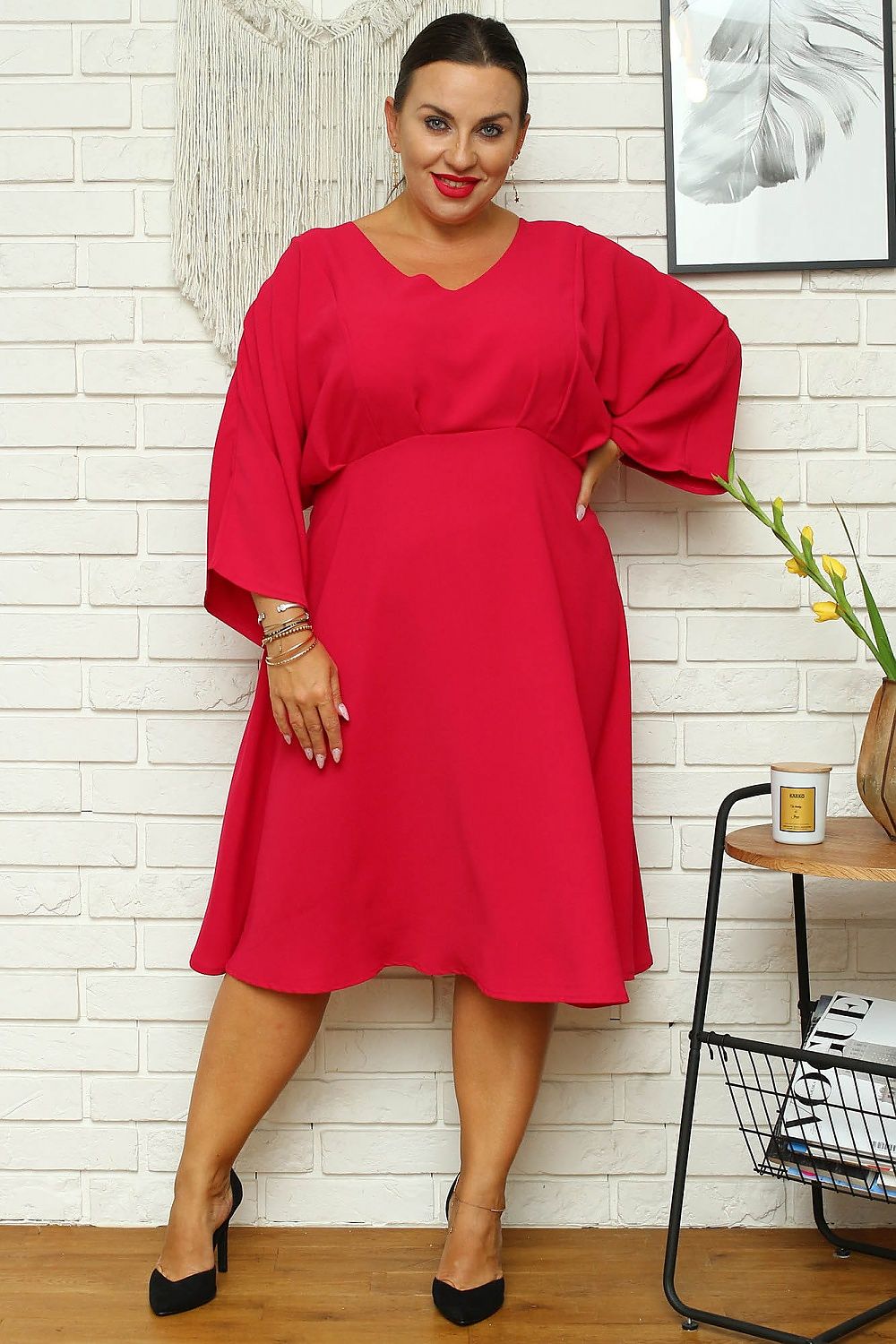 Plus size dress model 169252 Karko - Trendyglobal 