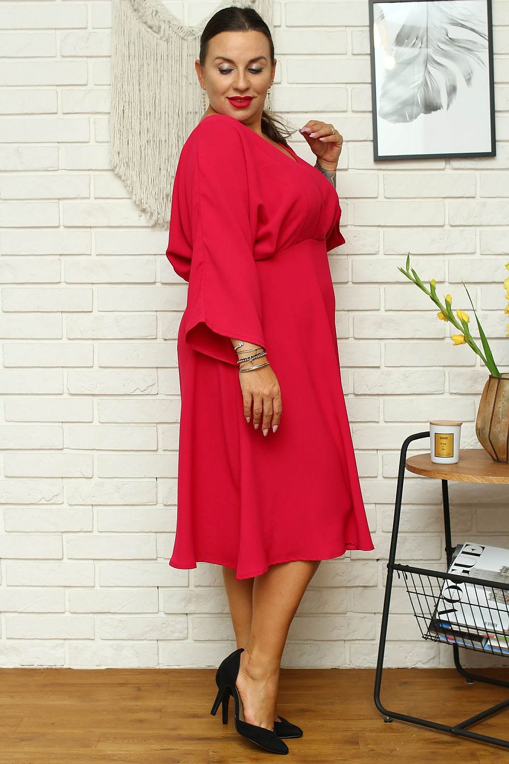 Plus size dress model 169252 Karko - Trendyglobal 