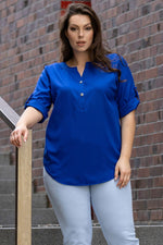 Plus size blouse model 168991 Karko - Trendyglobal 