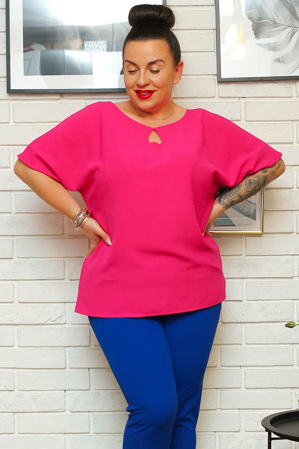 Plus size blouse model 169140 Karko - Trendyglobal 