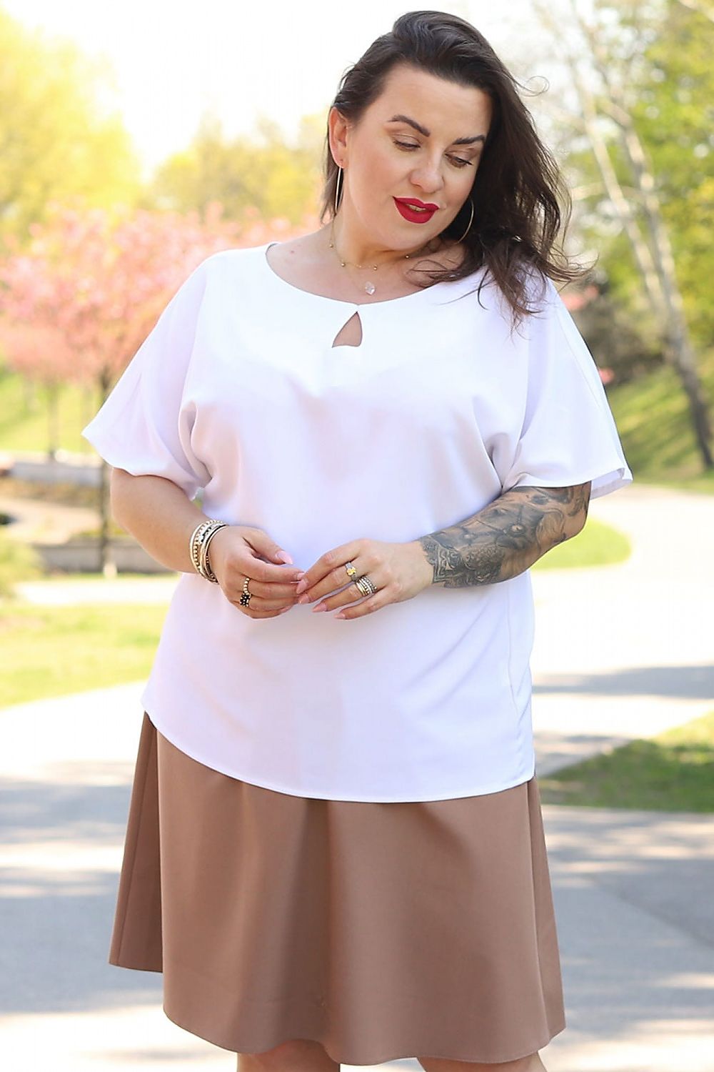 Plus size blouse model 169140 Karko - Trendyglobal 