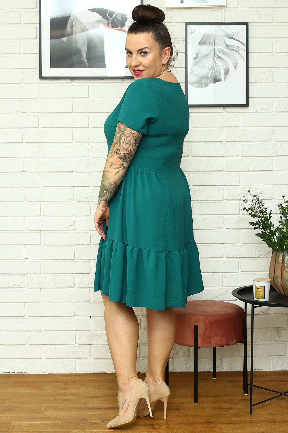 Plus size dress model 169246 Karko - Trendyglobal 