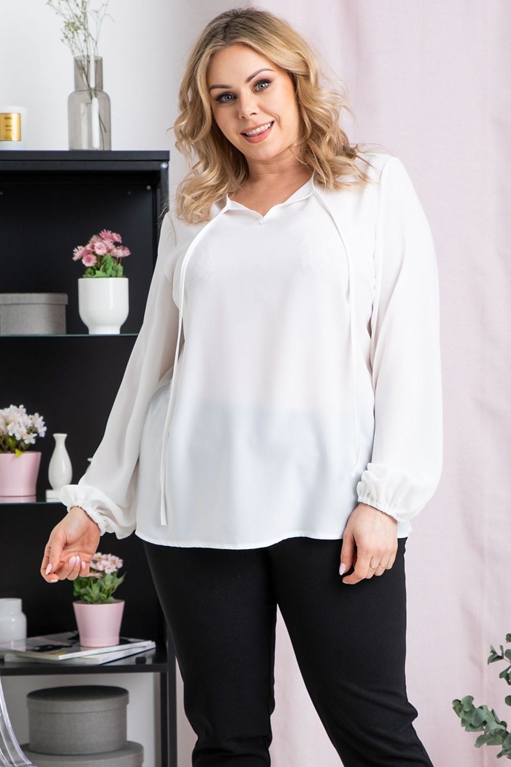 Plus size blouse model 176579 Karko - Trendyglobal 