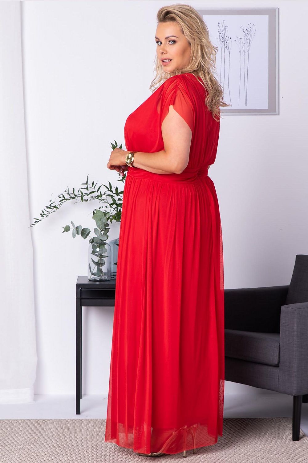 Plus size dress model 183282 Karko - Trendyglobal 