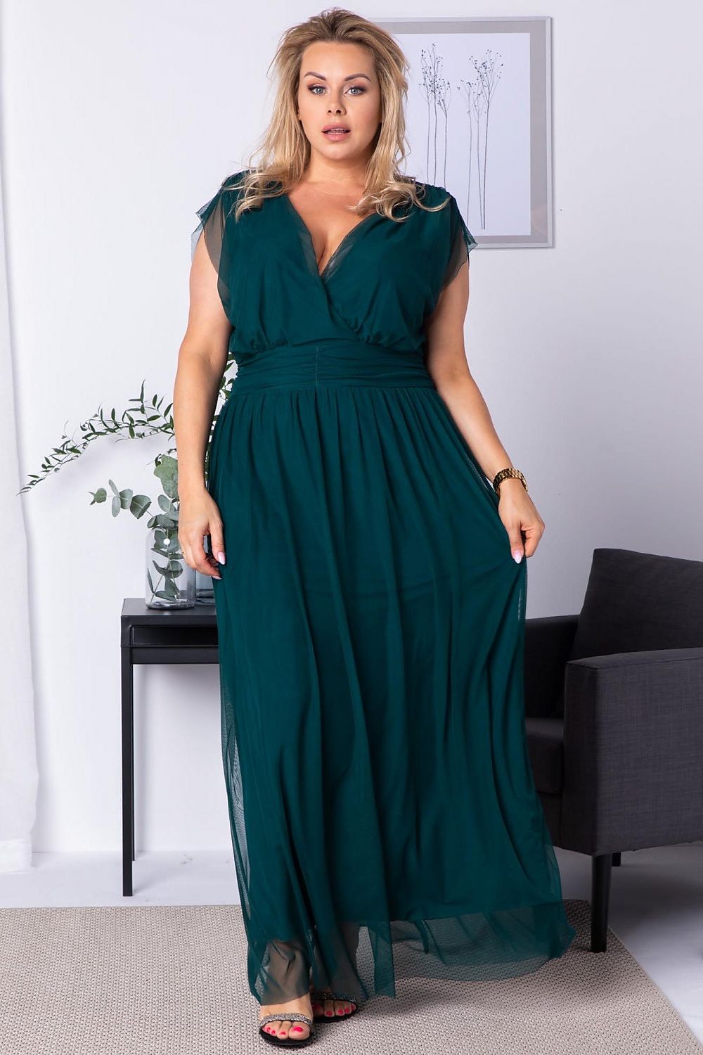 Plus size dress model 183282 Karko - Trendyglobal 