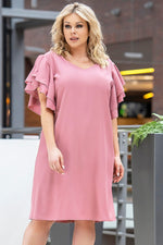 Plus size dress model 180444 Karko - Trendyglobal 