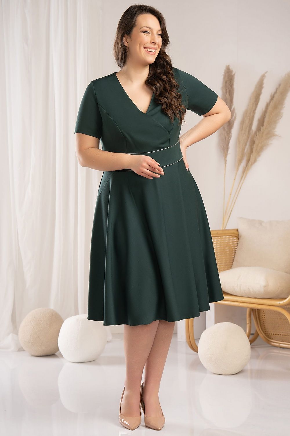 Plus size dress model 178555 Karko - Trendyglobal 