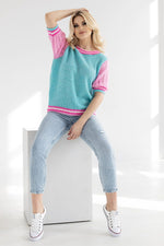 Kortermet sweater model 178641 PeeKaBoo - Trendyglobal 