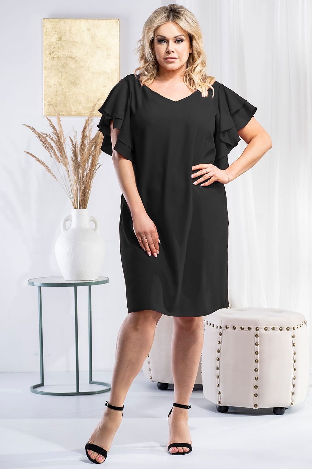 Plus size dress model 180444 Karko - Trendyglobal 