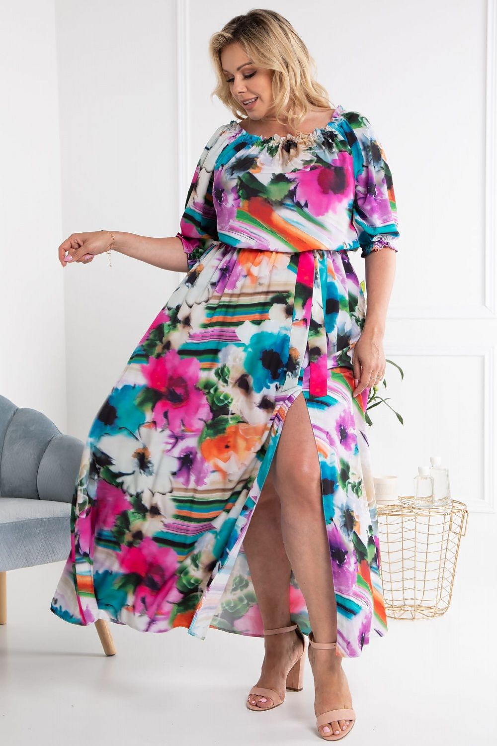 Plus size dress model 182181 Karko - Trendyglobal 