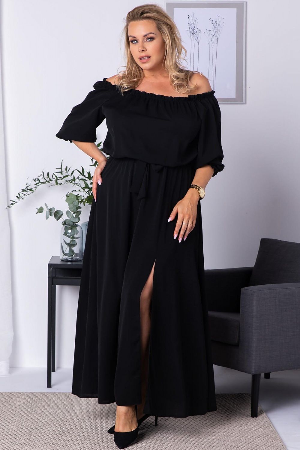 Plus size dress model 182181 Karko - Trendyglobal 