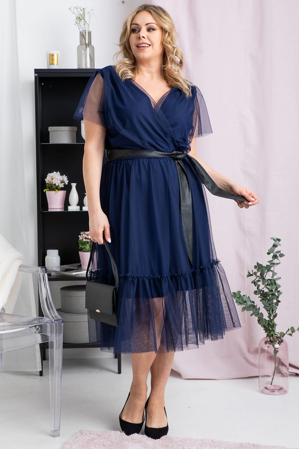 Plus size dress model 183335 Karko - Trendyglobal 