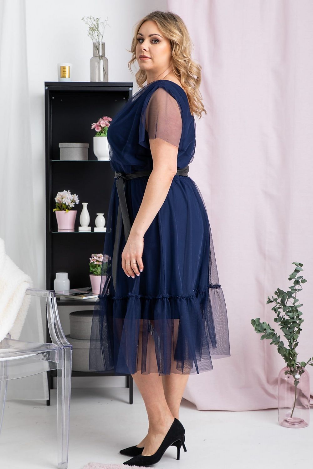 Plus size dress model 183335 Karko - Trendyglobal 