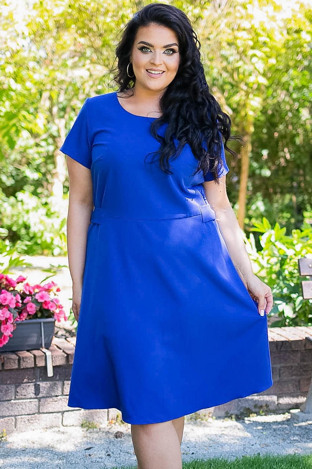 Plus size dress model 183338 Karko - Trendyglobal 