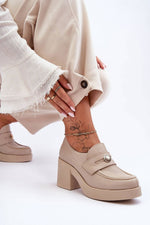 Heeled low shoes model 183950 Step in style - Trendyglobal 