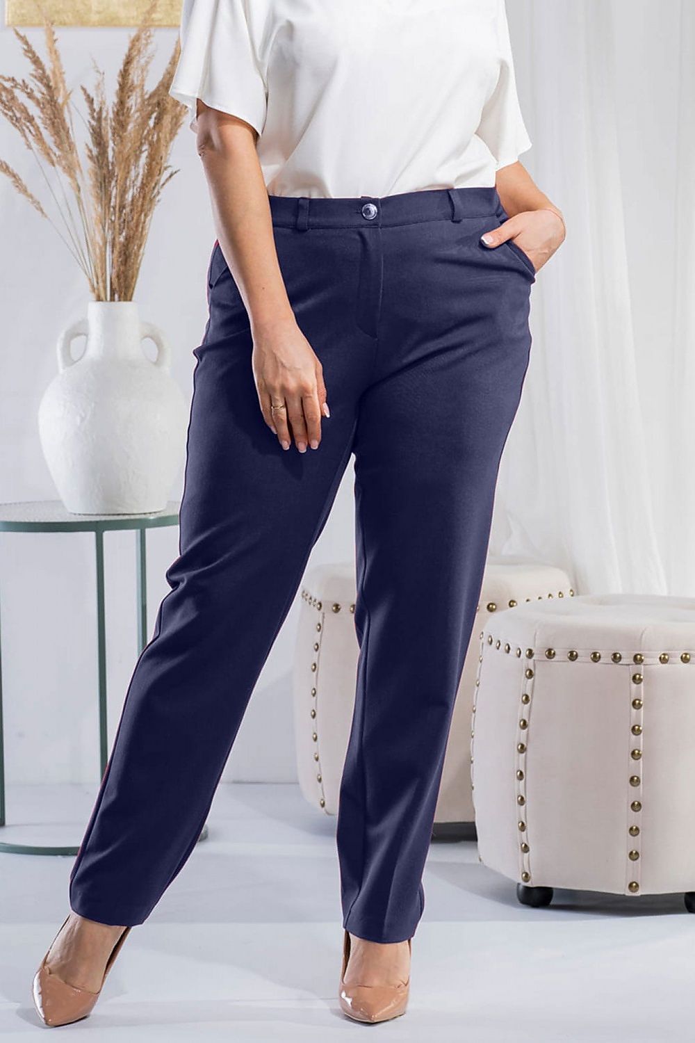 Plus size Trousers model 184893 Karko - Trendyglobal 