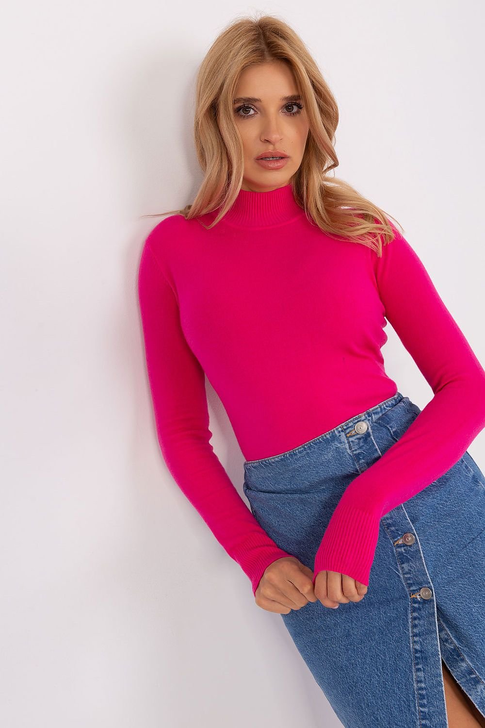 Turtleneck model 186508 Factory Price - pink 2 / S/M