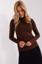 Turtleneck model 186508 Factory Price - brown 2 / S/M