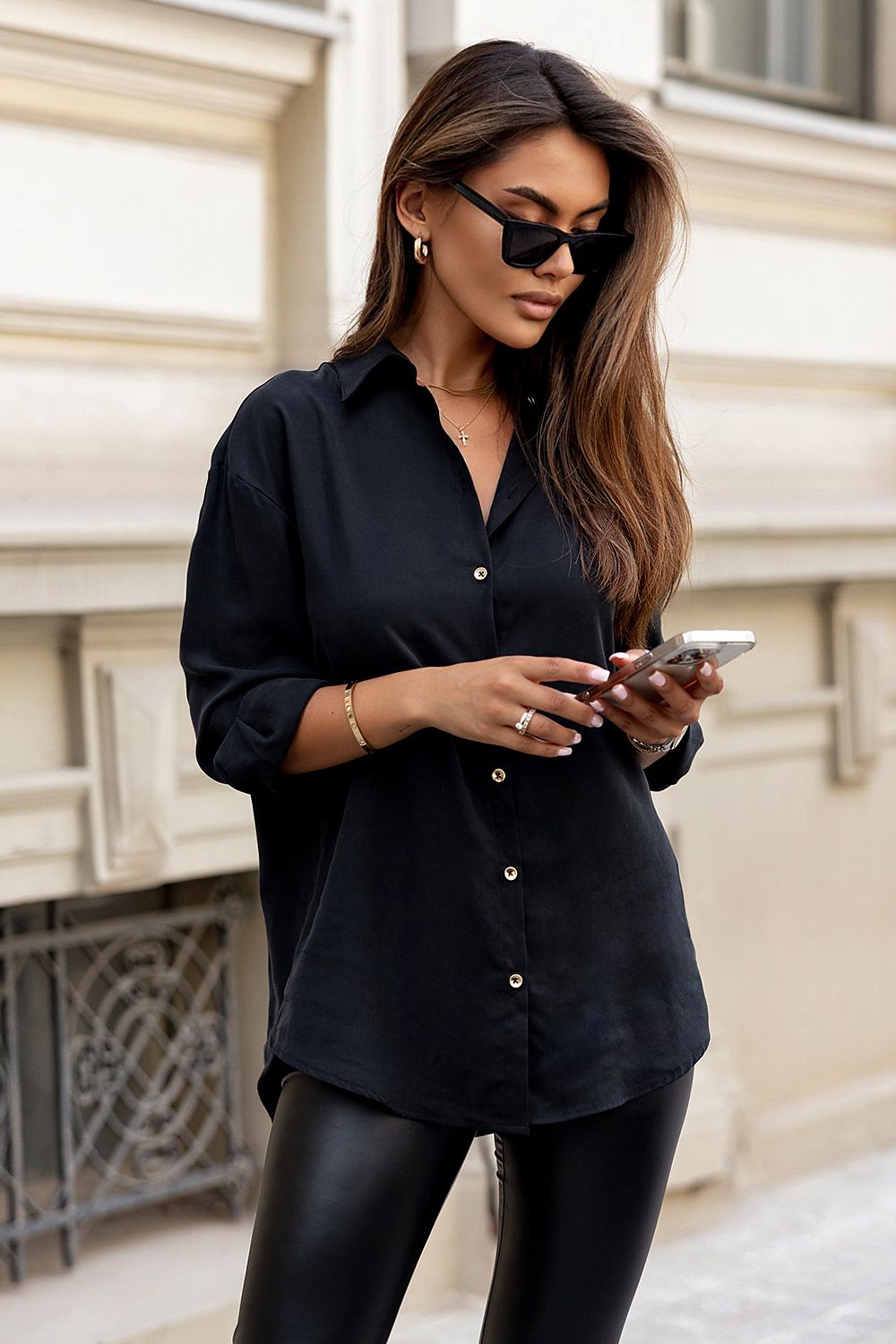 Long sleeve shirt model 186389 IVON - Trendyglobal 