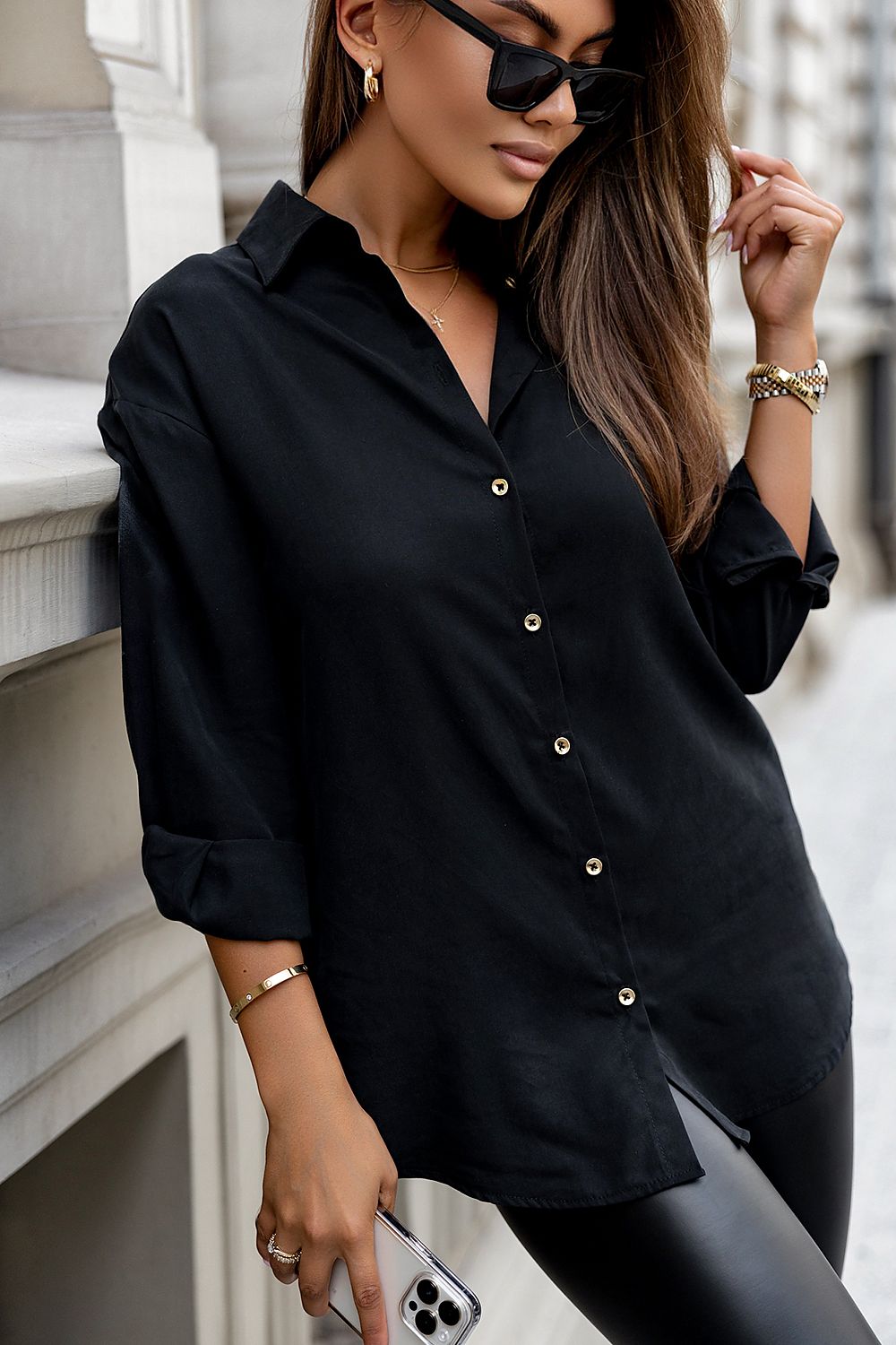 Long sleeve shirt model 186389 IVON - Trendyglobal 