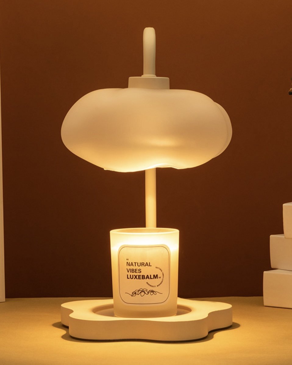 Cute Unique Cloud Candle Warmer Lamp With Timer For Large Candles - Trendyglobal 