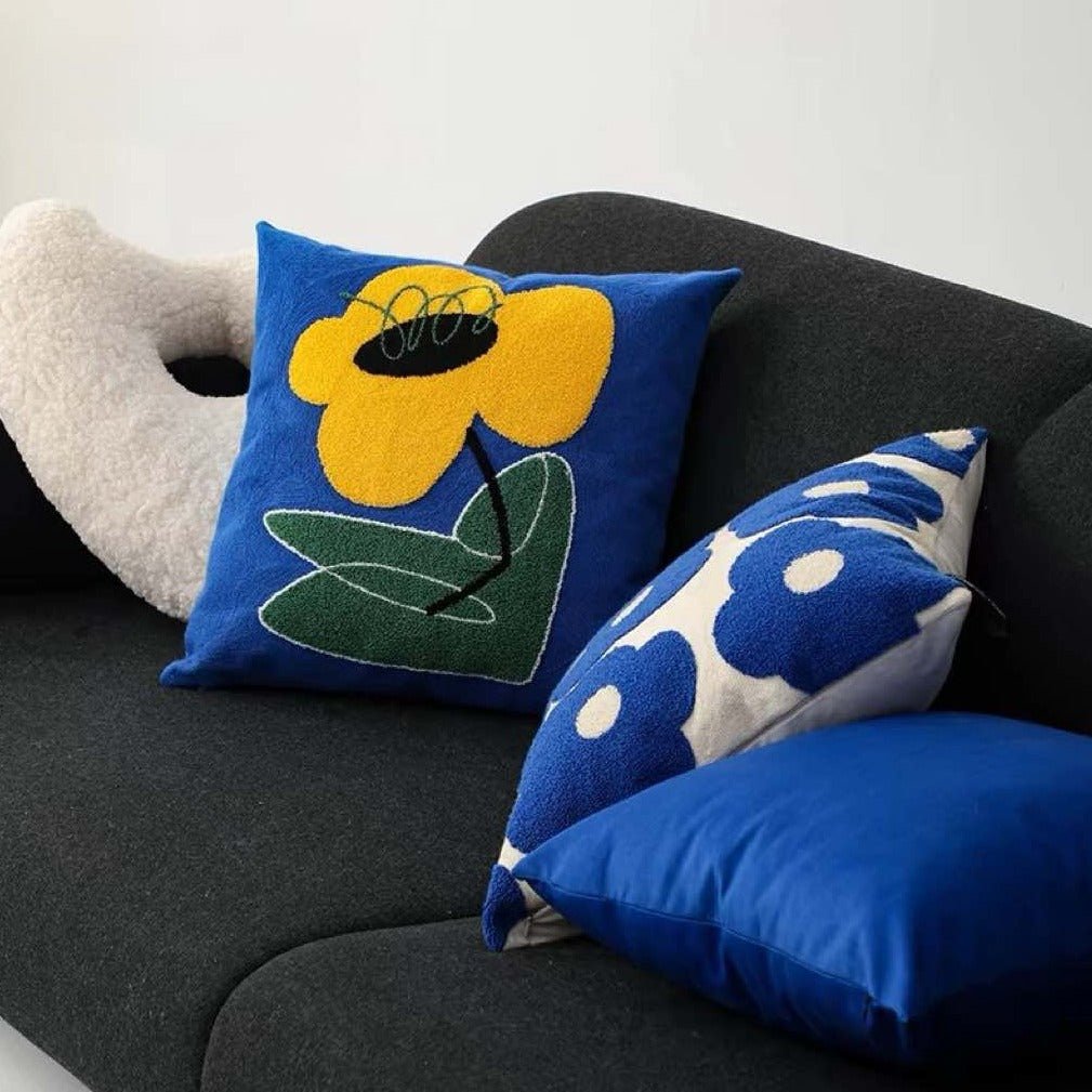 Cute Whimsical Sunflower Decorative Throw Pillow Pillowcase