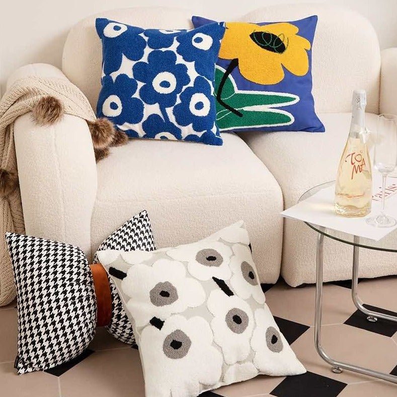 Cute Whimsical Sunflower Decorative Throw Pillow Pillowcase