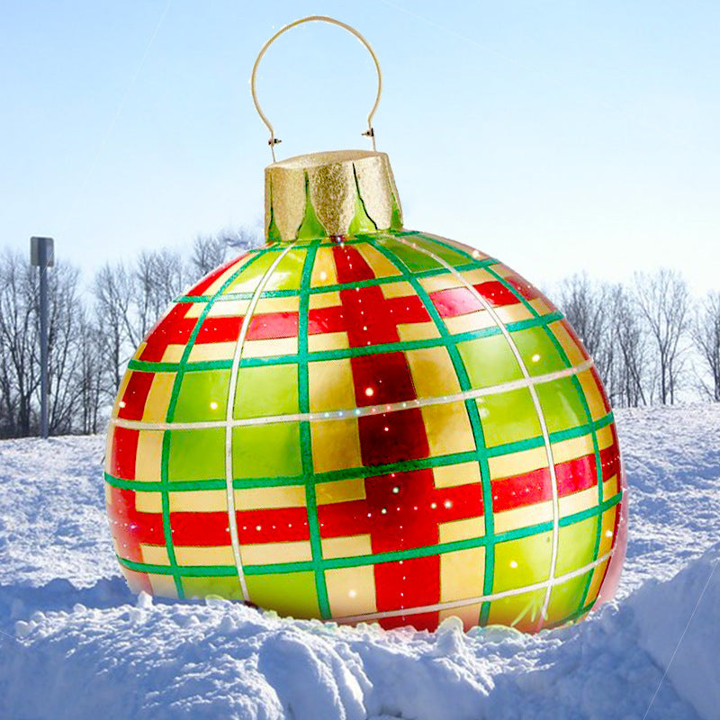 Utendørs Juleornament ball - Oppblåsbare julekuler av PVC - Trendyglobal 