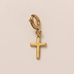 18K Gull Halskjede med Zirkonia Anheng - Elegant Smykke Cross Pendant